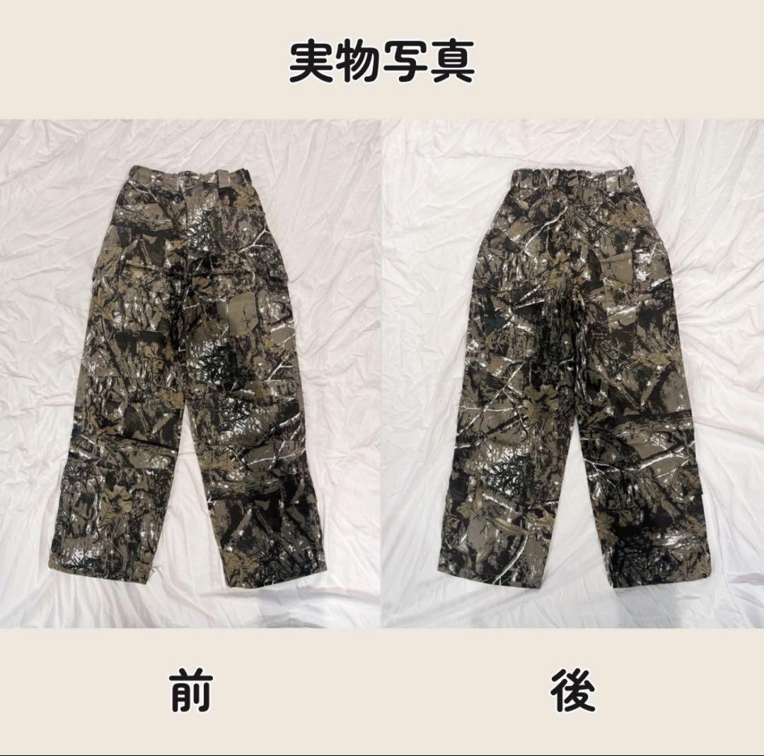 リアルツリー ワイドパンツ 迷彩 カーゴパンツ カジュアル