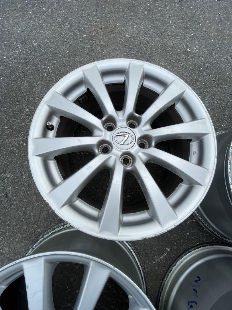 中古 レクサス IS 純正 アルミホイール 17×8J +45 4本