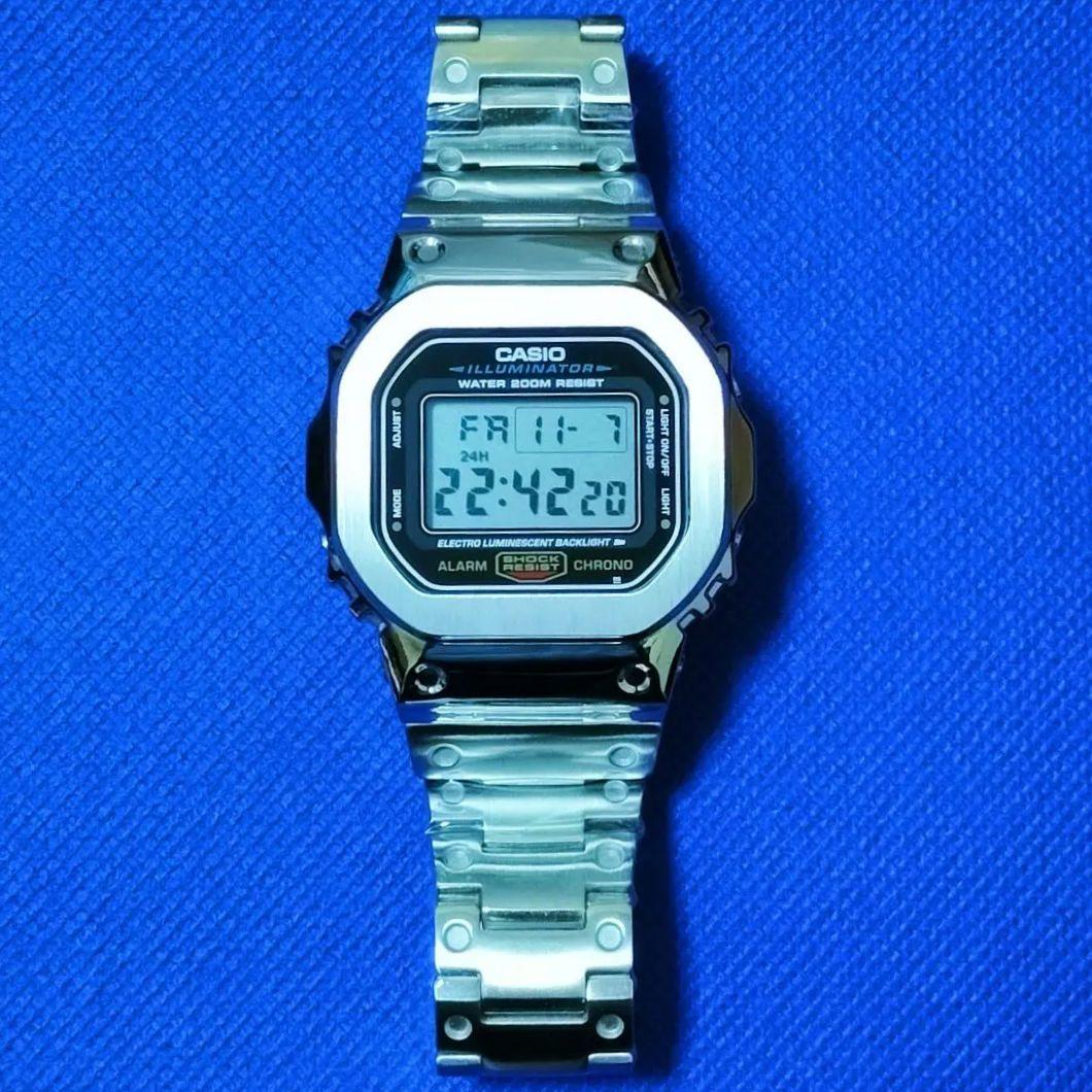 CASIO G-SHOCK DW-5600E フルメタルカスタム 電池新品 CASIO G-SHOCK DW-5600E フルメタルカスタム 電池新品
