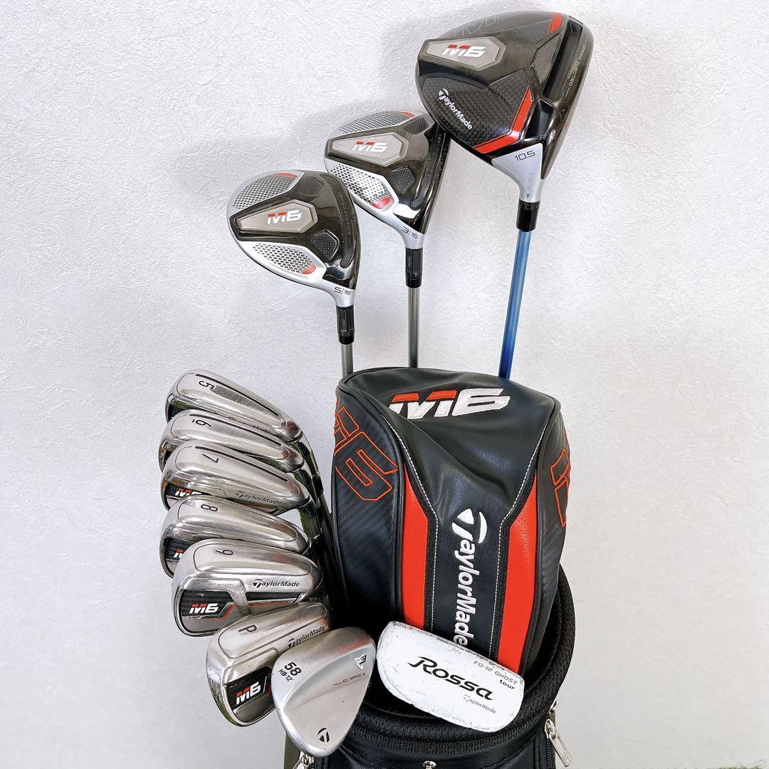 【キャディバッグ新品】TaylorMade M6 メンズゴルフ11本セット