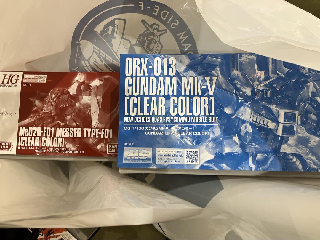 ガンダムMk-V クリアカラー メッサーF01型 クリアカラー おまけ ガンダムMk-V クリアカラー メッサーF01型 クリアカラー おまけ