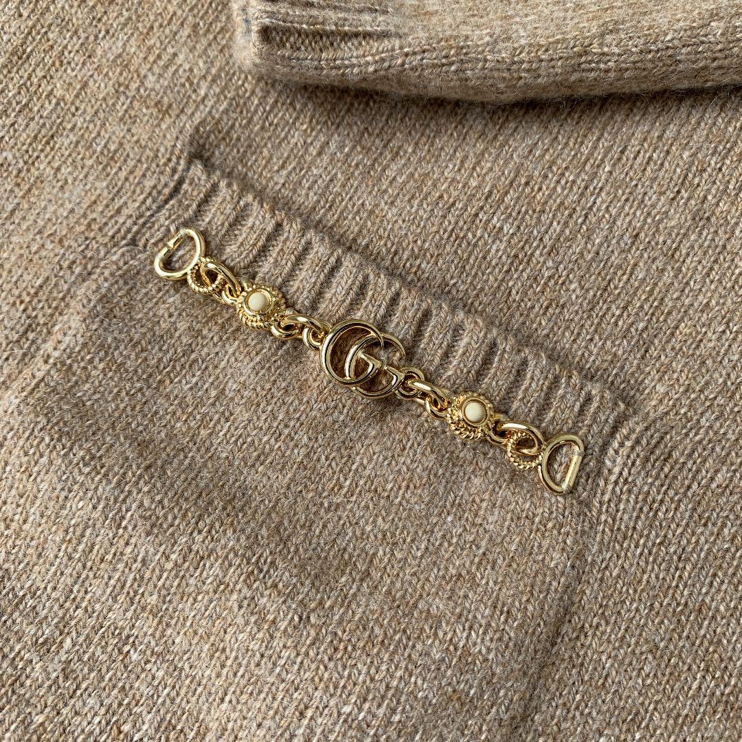 通販最新品 グッチ セーター Lサイズ 茶 978GI-m41449722237 GUCCI ニットタートルネック HOT人気