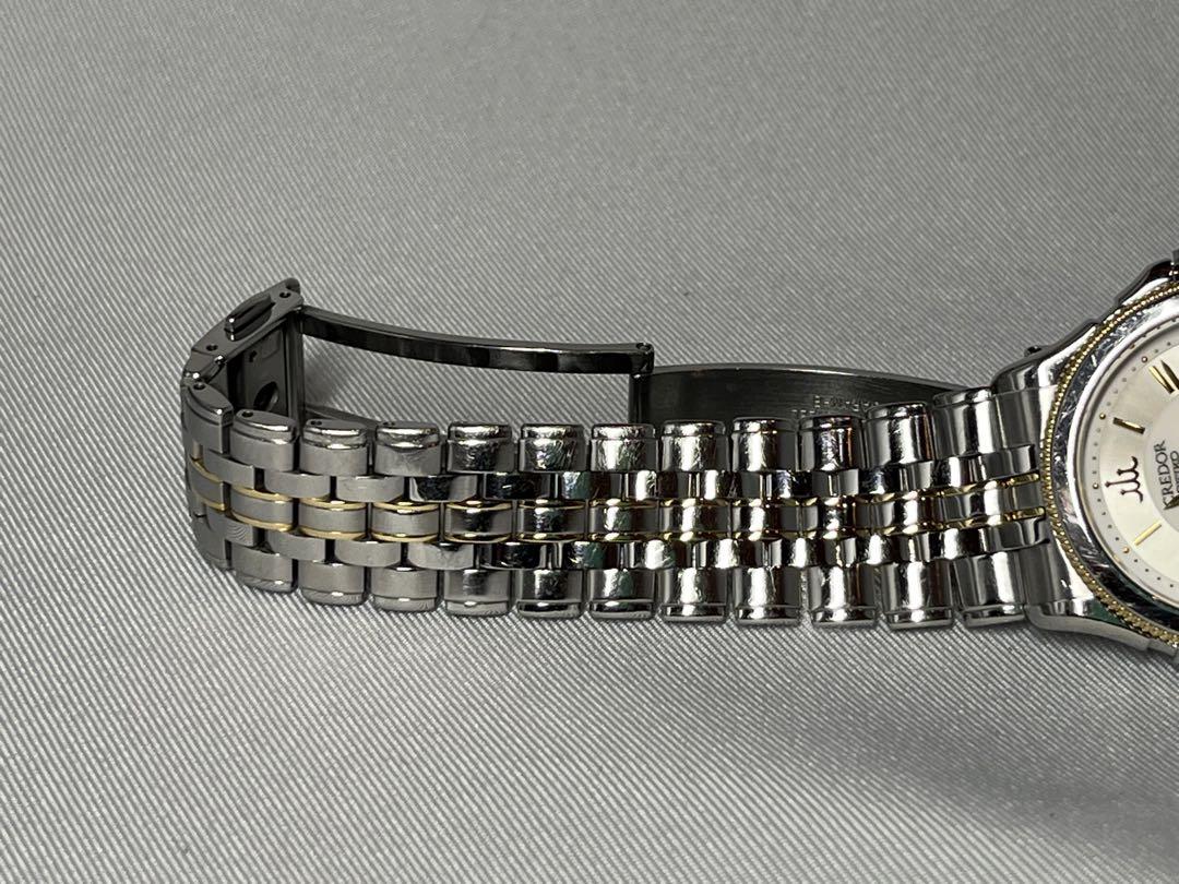 SEIKO CREDOR PACIFIC DATE 8J82-6A30 18K WHITE GOLD STAINLESS