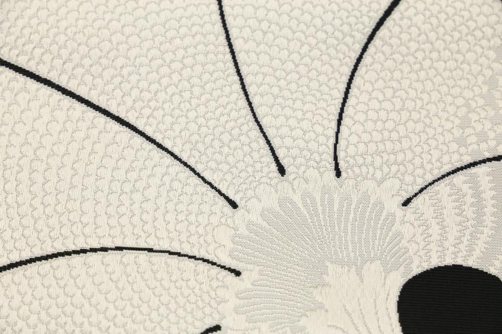 買取り実績 八寸名古屋帯 老舗織屋 博多織 博多帯 新品未仕立 麝香撫子柄 仕立代込 黒地 着物 Williamsav Com