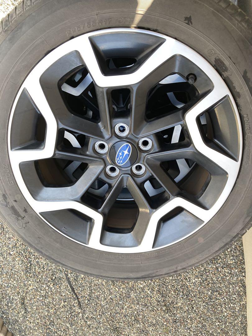 スバル 17インチ ホイールセット225/55r17