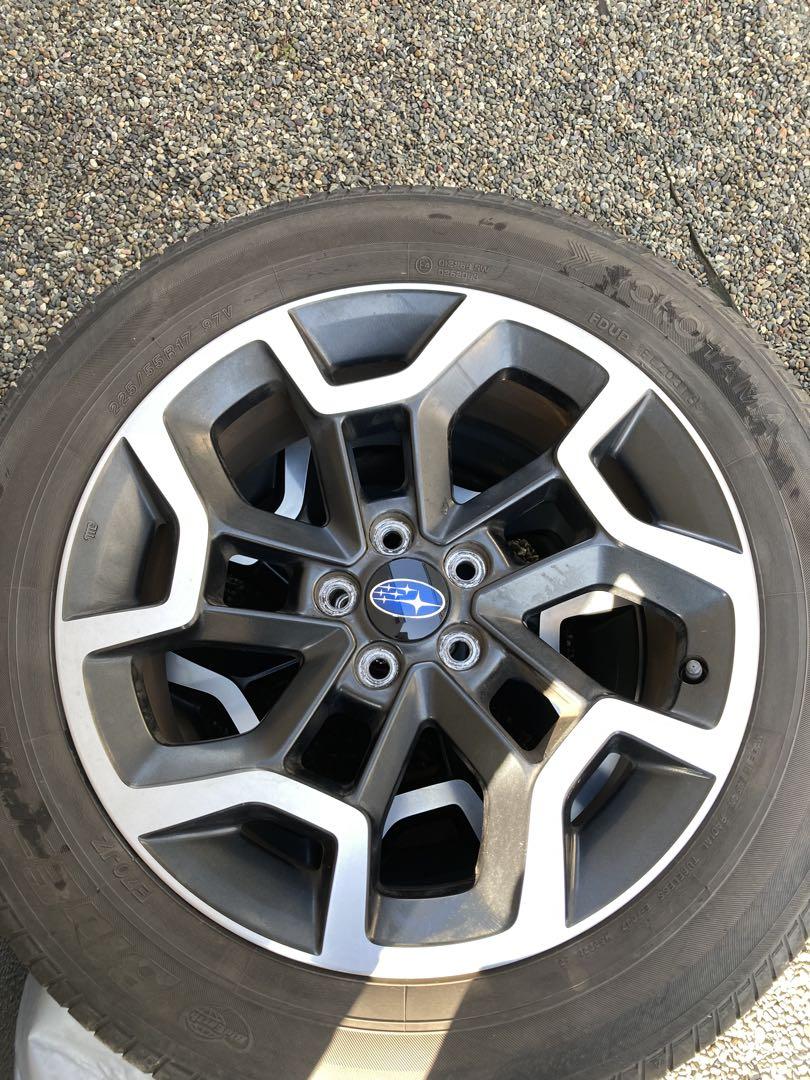 スバル 17インチ ホイールセット225/55r17
