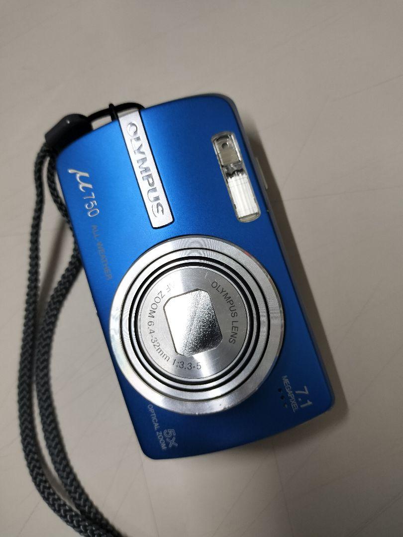 オリンパス　ミュー　μ750　デジカメ　オールド　コンデジ　ブルー　XDカード付 オリンパス ニュースリリース： 光学5倍ズームで世界最小・最