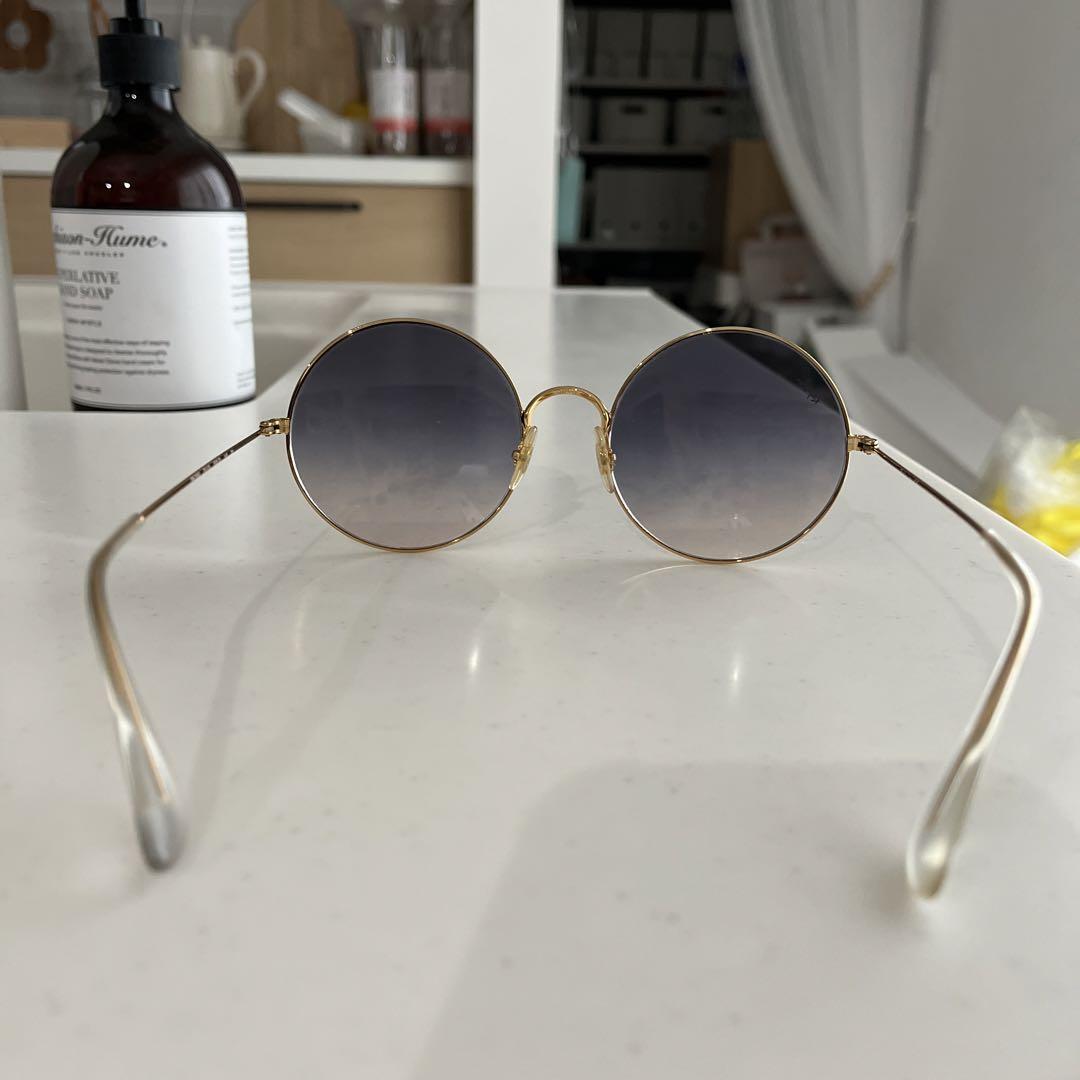 レトロ 金縁丸サングラス