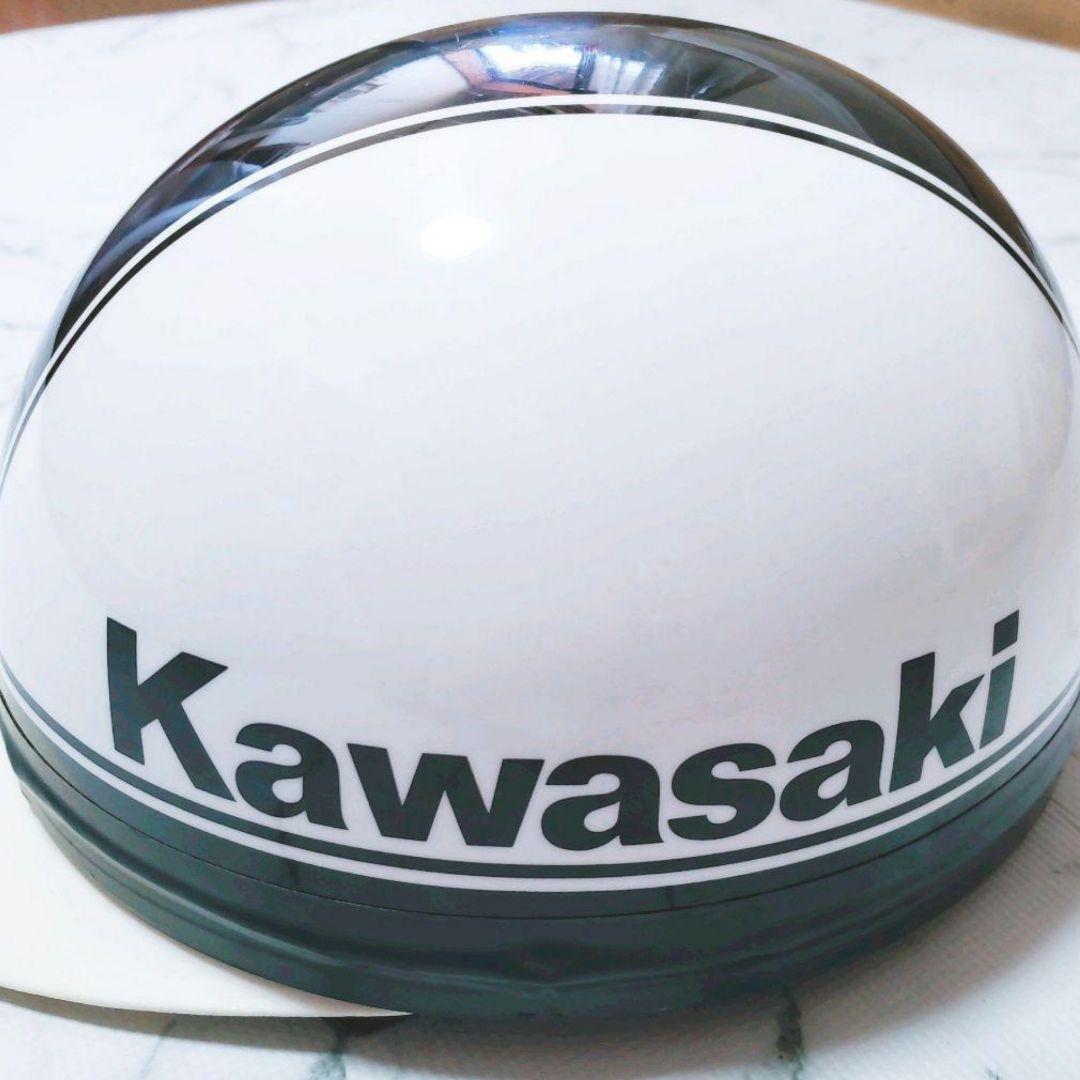 Kawasaki 半コルク ヘルメットホワイト/ブラック 旧車會 バイク Kawasaki 半コルク ヘルメットホワイト/ブラック 旧車會 バイク - メルカリ