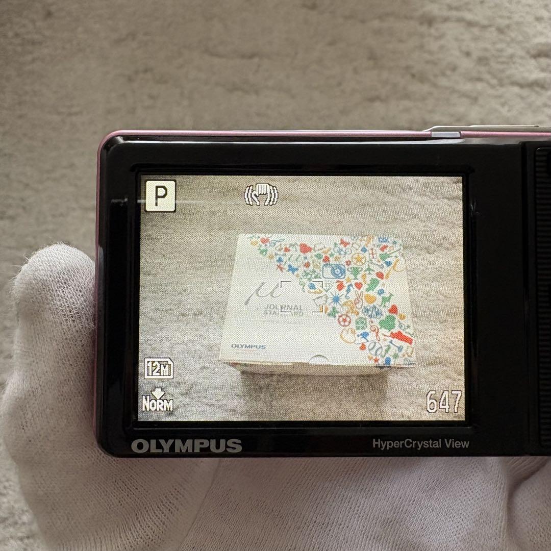 【動作確認済】OLYMPUS オリンパス μ-7010 レトロコンデジ ピンク