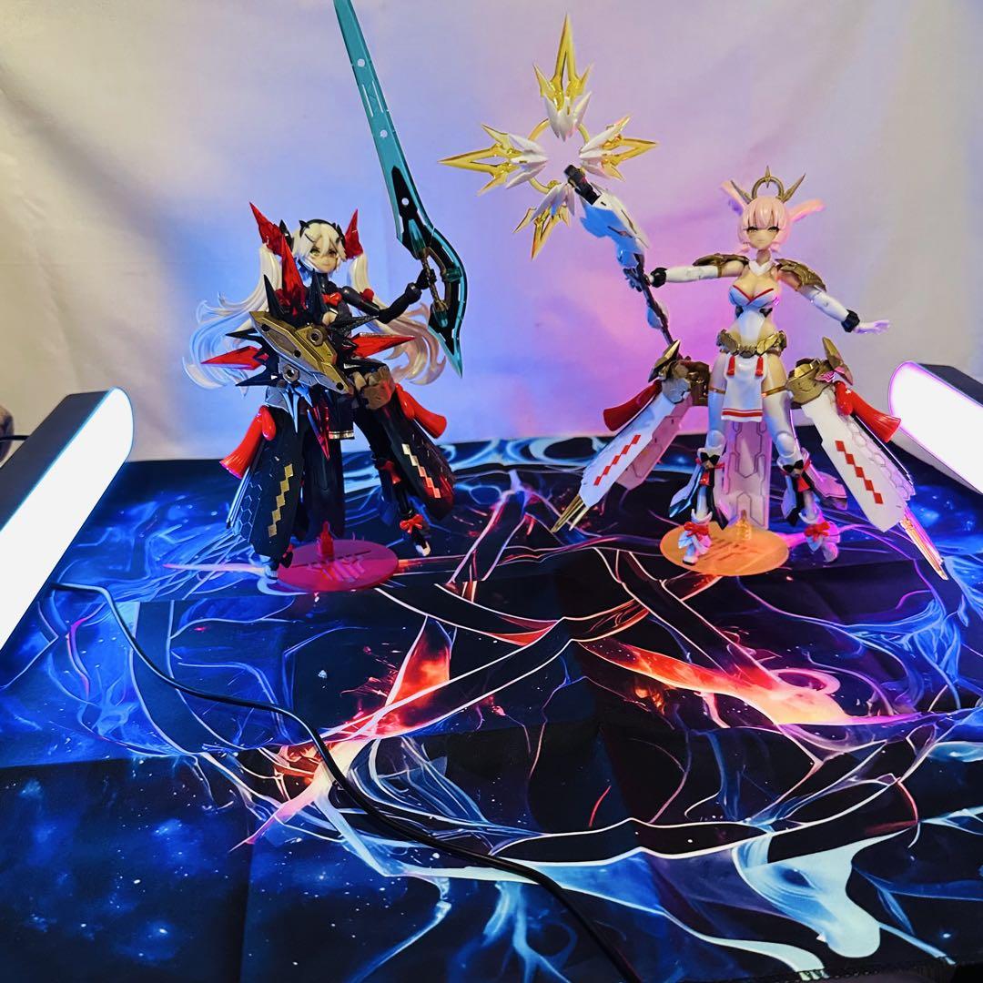 メガミデバイス　レガリア2体　スサノヲ　アマテラス　組み立て完成品