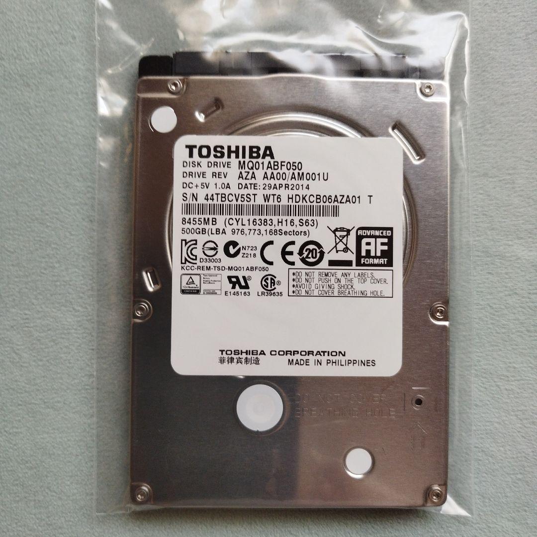 TOSHIBA 内蔵型2.5インチ HDD 500GB - メルカリ