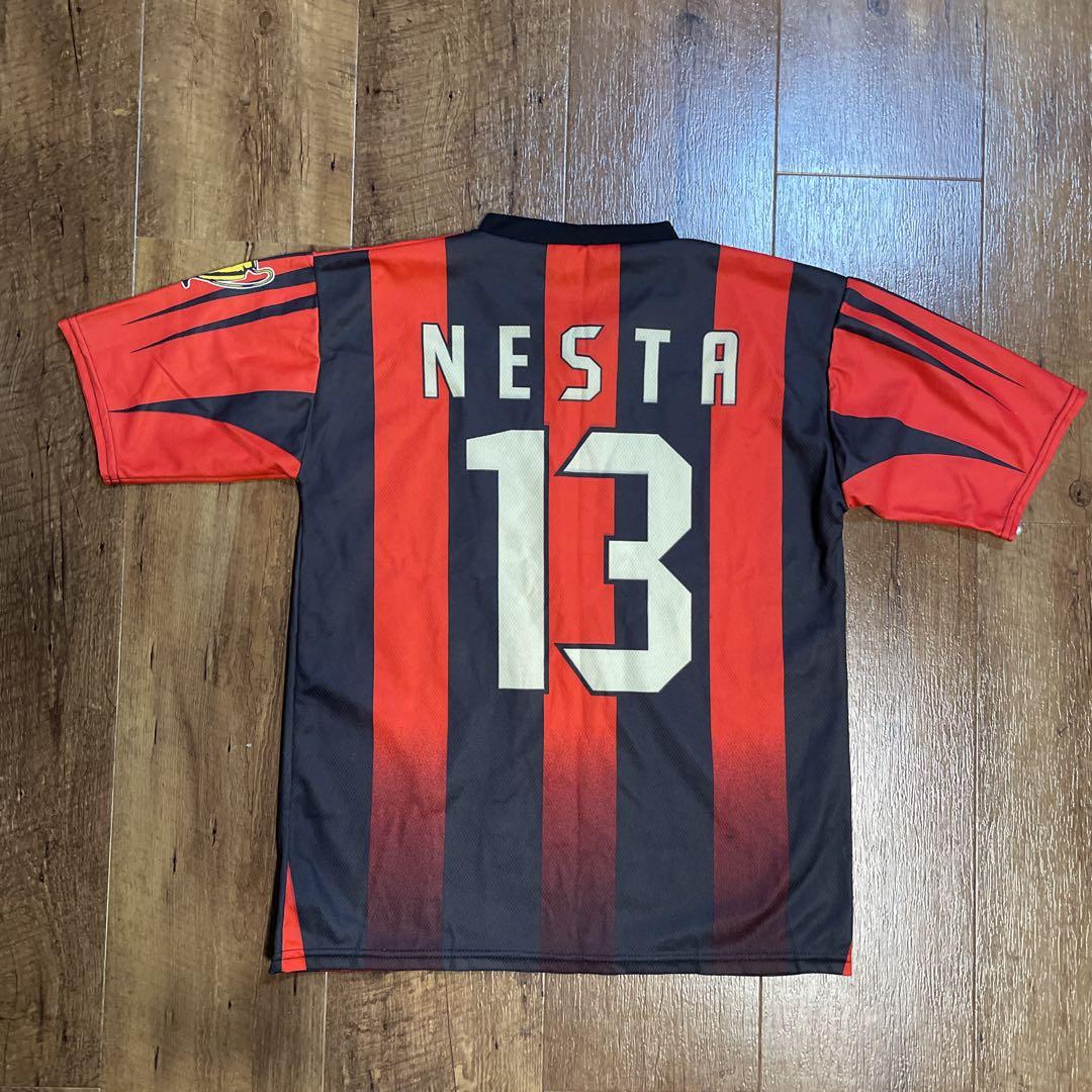 90s ac Milan boarder soccer shirt men's