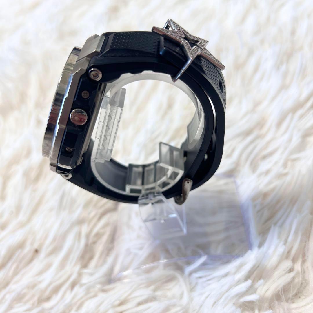 G-SHOCK GST-W300 キュービックジルコニア　ブラック　ダイヤ