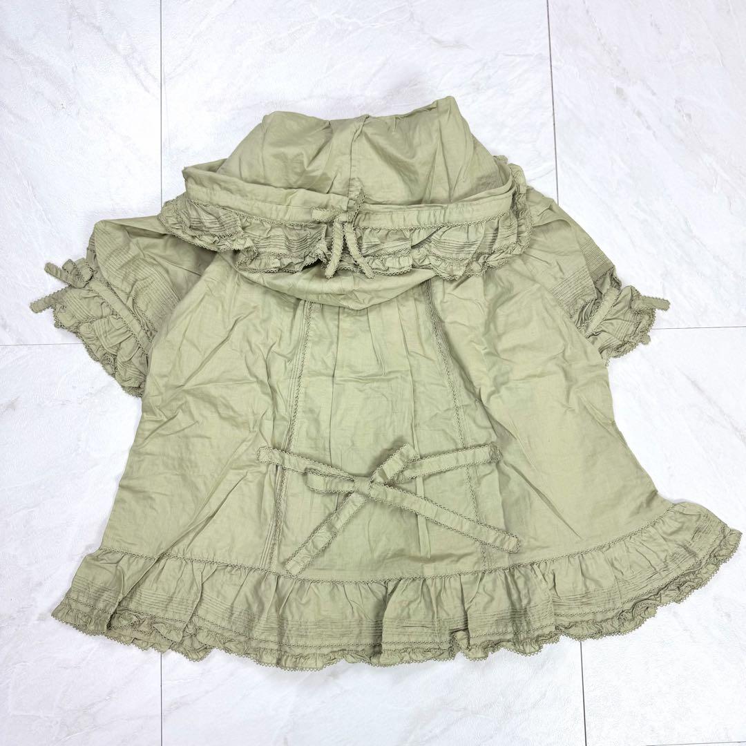 極美品 ピンクハウス ピコフリル ティアード リボン レース