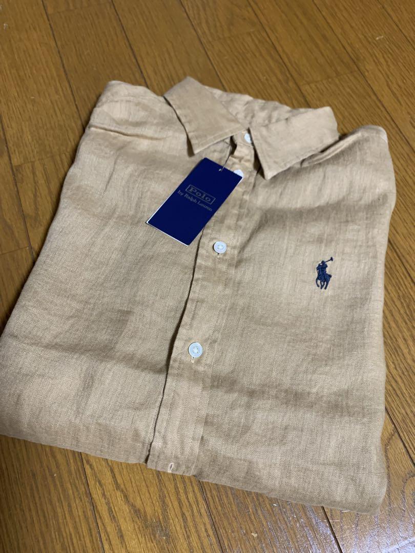 【今季】★タグ付★ ポロラルフローレン　クラシックフィット　リネンシャツ　XS
