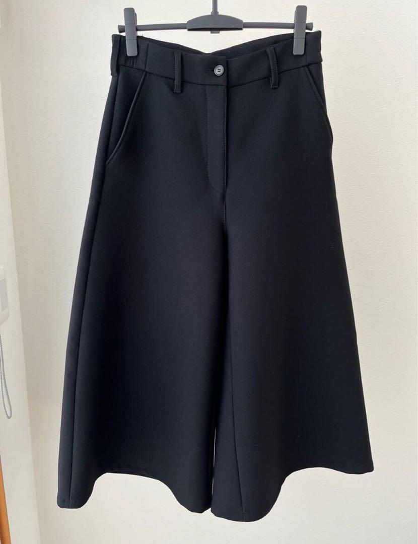 MM6 Maison Margiela ブラック ワイドパンツ