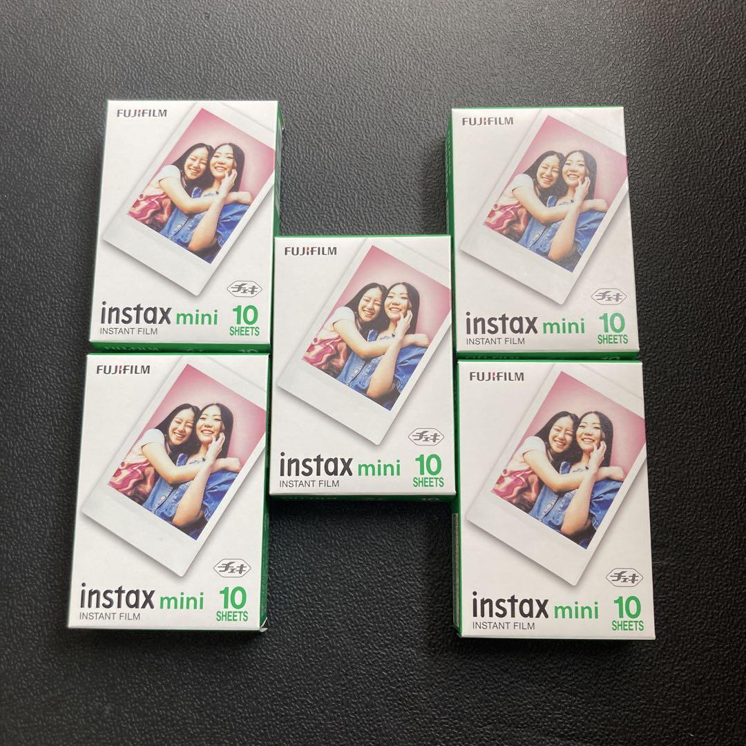 【全品送料無料】 チェキ フイルム instax mini 10枚入5個セット インスタックス フィルムカメラ