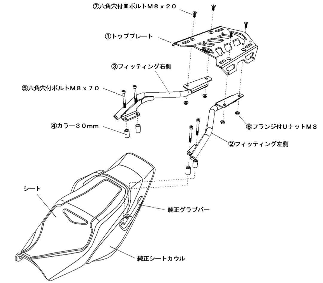 デイトナ　マルチウイングキャリア　CB1300