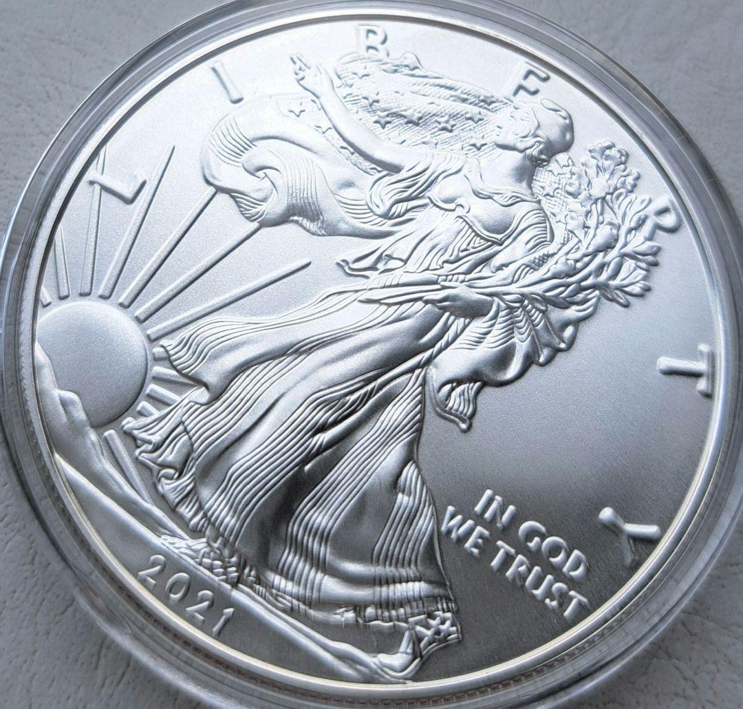 2021年「イーグル•ウォーキングリバティ」純銀1オンス銀貨 - メルカリ