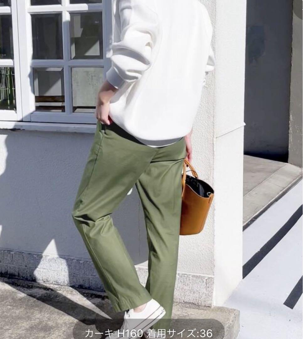 Spick and Span スピック&スパン　バックサテンイージーカーゴパンツ