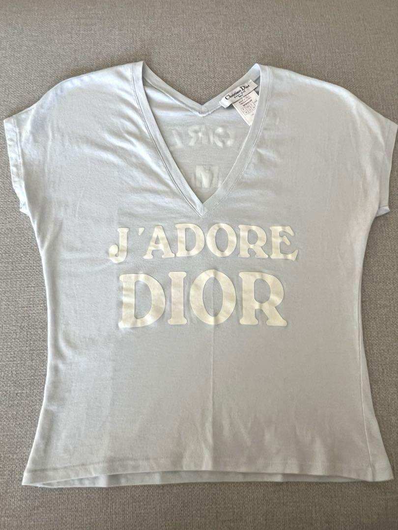 Christian Dior J'ADORE Tシャツ　ガリアーノ期　水色　38