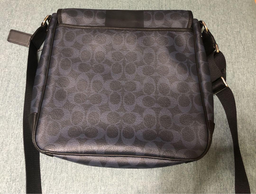 COACH ショルダーバッグ ダークブルー