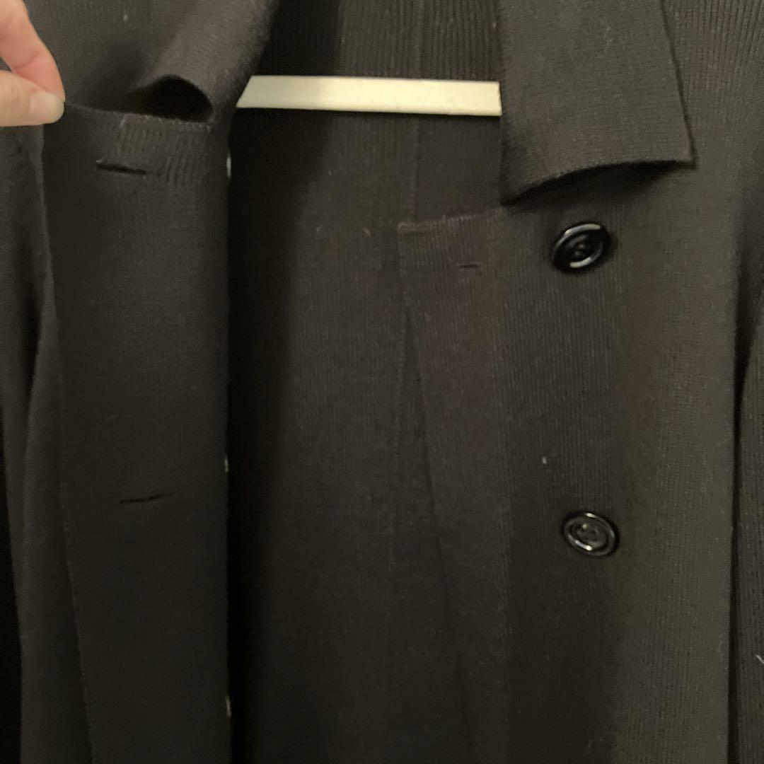 ダブルブレスト ニットジャケット