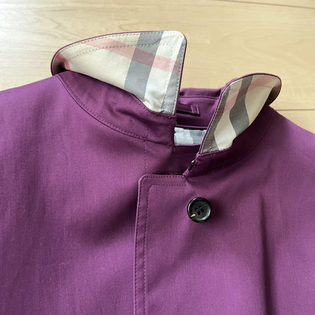 BURBERRY パープル トレンチコート 38