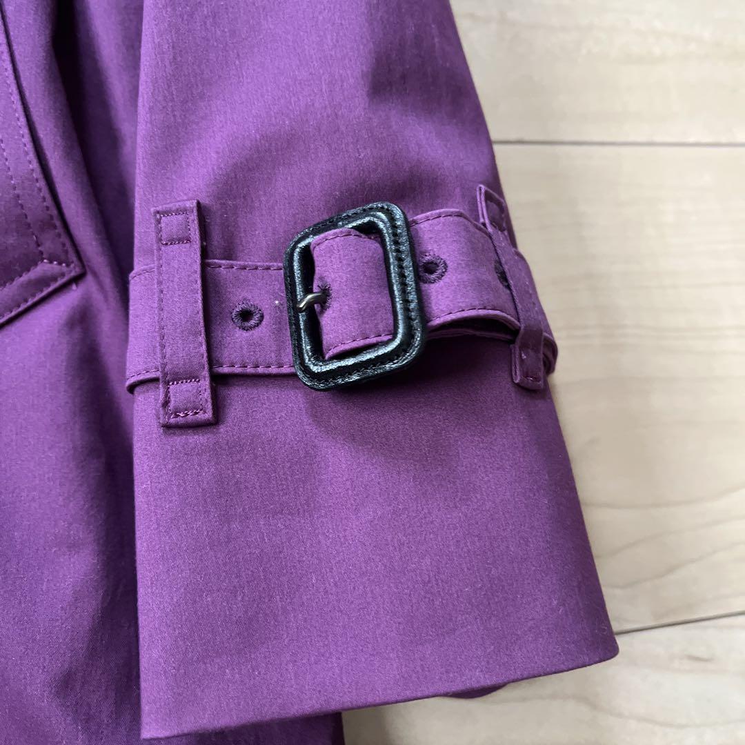 BURBERRY パープル トレンチコート 38