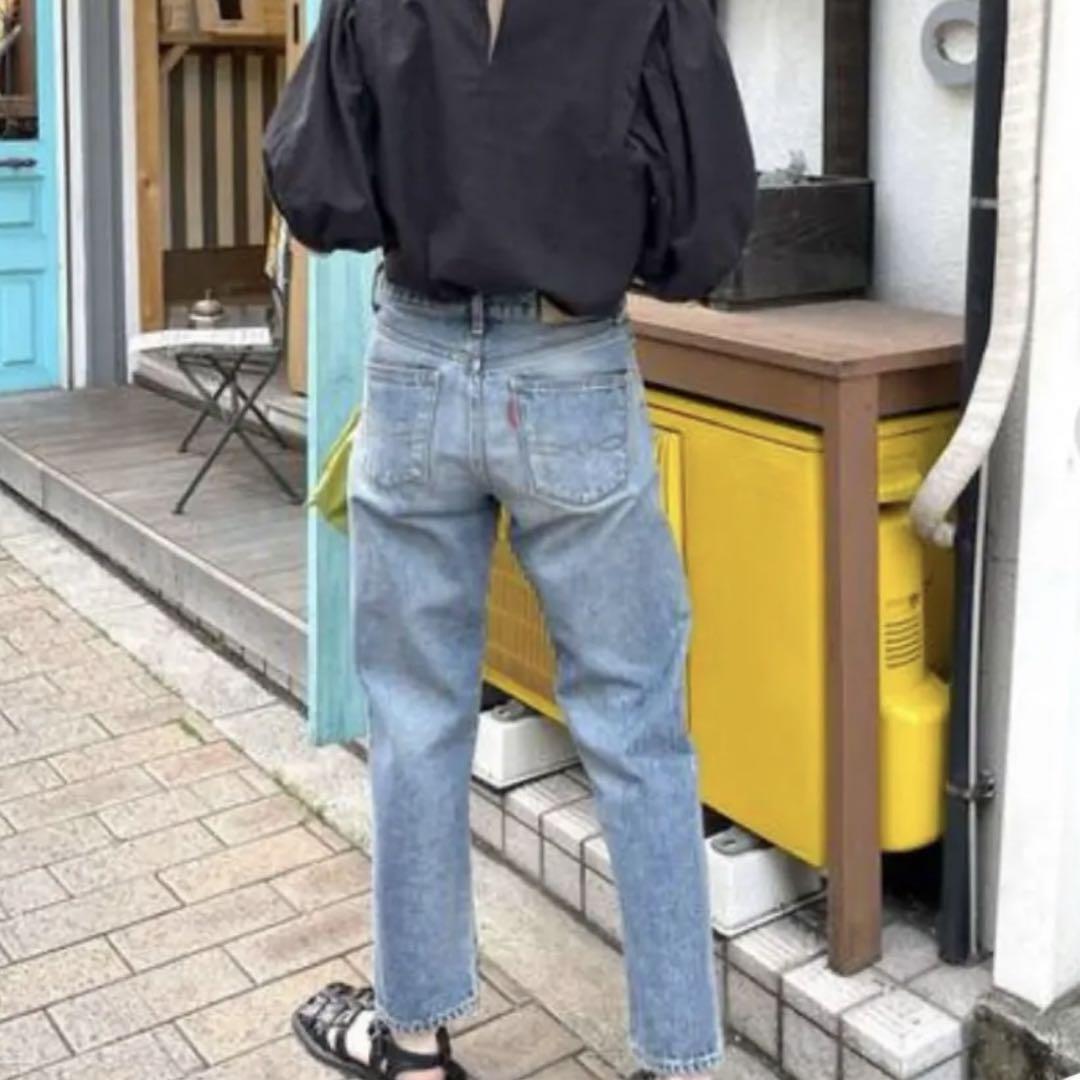 男の子向けプレゼント集結 Ungrid ハイウエストスリムテーパードデニム メルカリ - 24inch パンツ