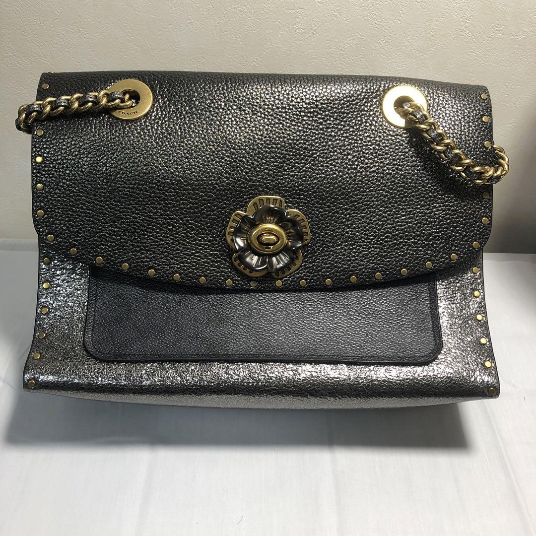 稀少　COACH コーチ　10260 ショルダーバッグ　シグネチャー　パイソンリンクのバッグ