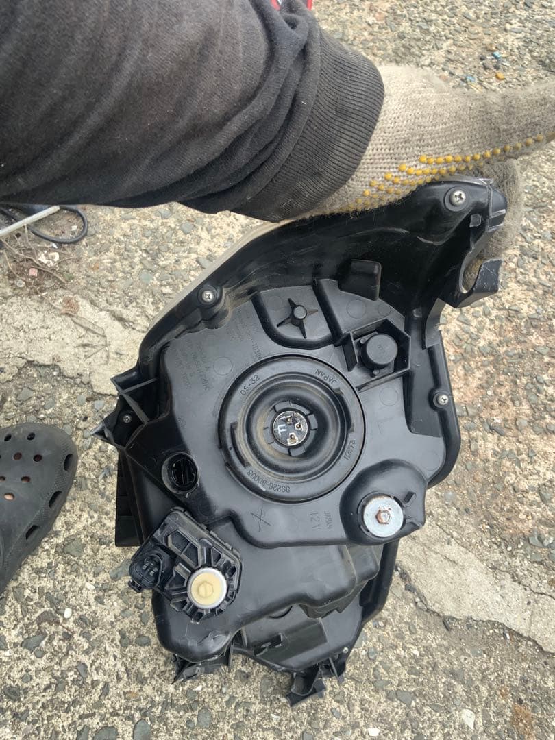 金具損傷　スレ跡　デイズルークス DBA-B21A 左右セット　ヘッドライト X