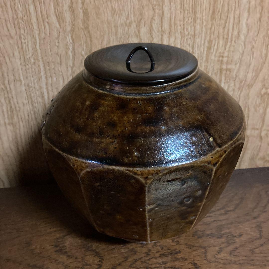 限定品人気 李朝 面取り壺 水指 ZRIvz-m41501069920 飴釉 高品質得価