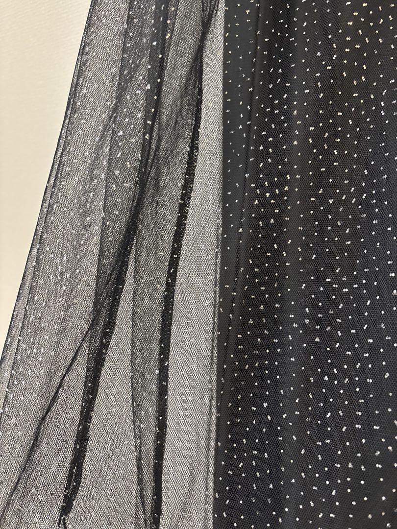 【美品】Dorry Doll / シアーラメAラインドレス