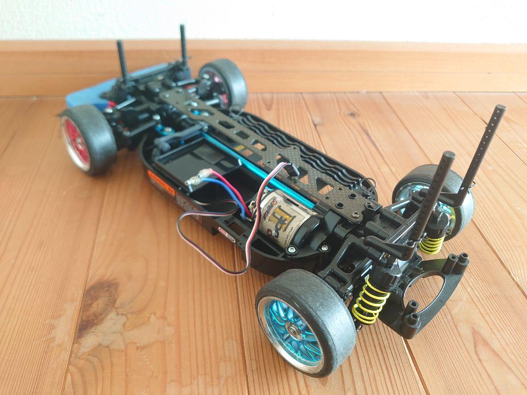 タミヤ　TT01　シャーシ　サーボ　モーター　オプション多数　ラジコン