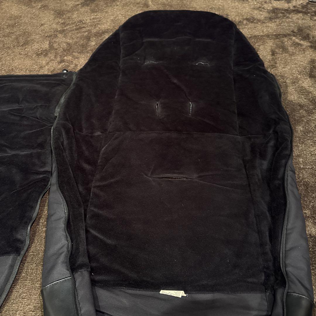 【週末値下げ★美品】サイベックス　フットマフ　cybex 黒　ミオスベビーカー用