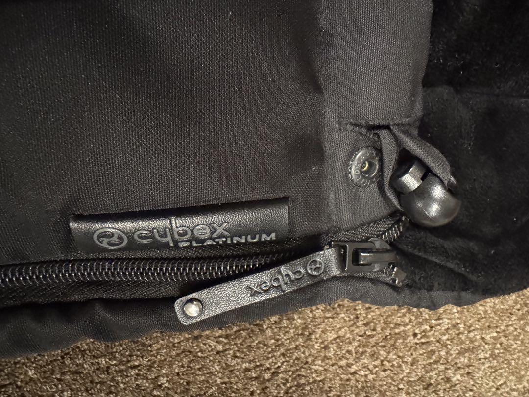 【週末値下げ★美品】サイベックス　フットマフ　cybex 黒　ミオスベビーカー用