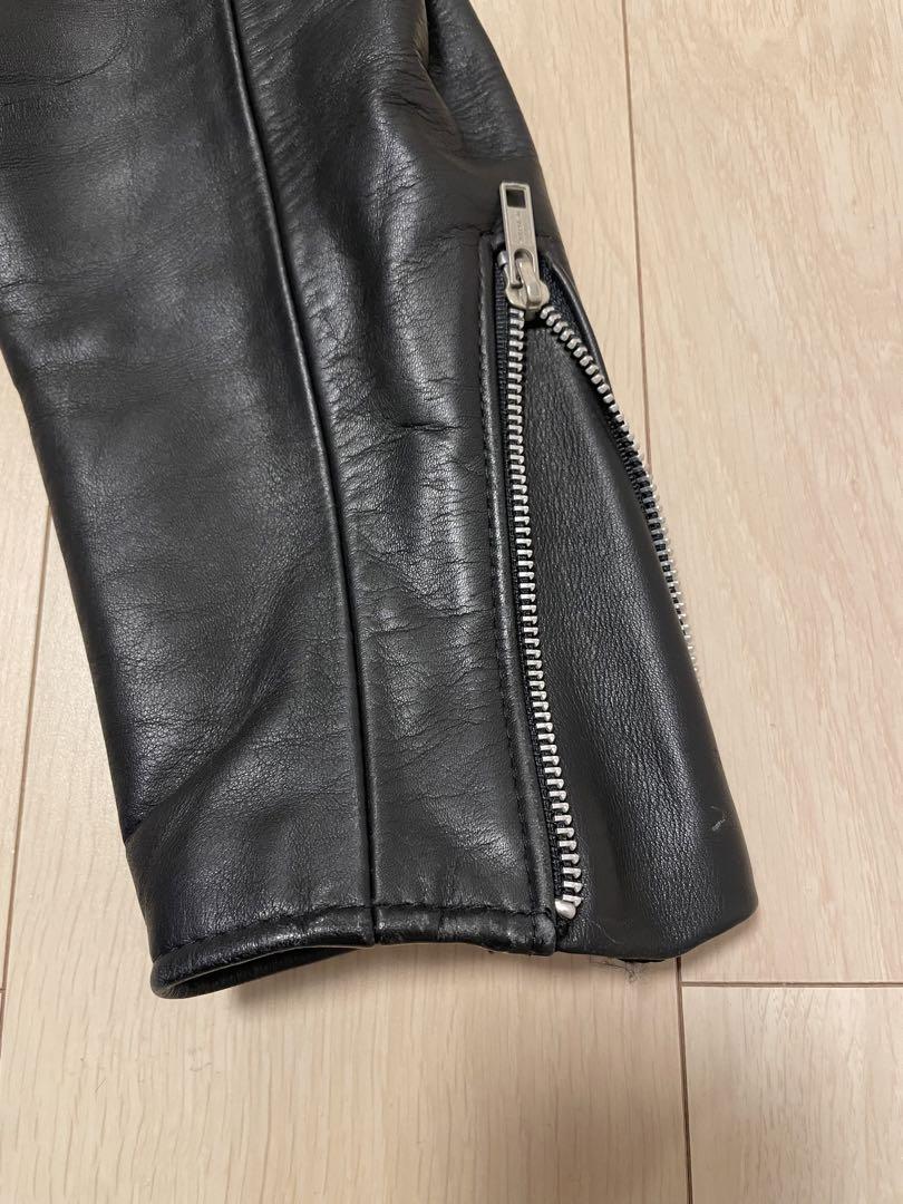 Schott 34サイズ　黒 レザー シングルライダースジャケット