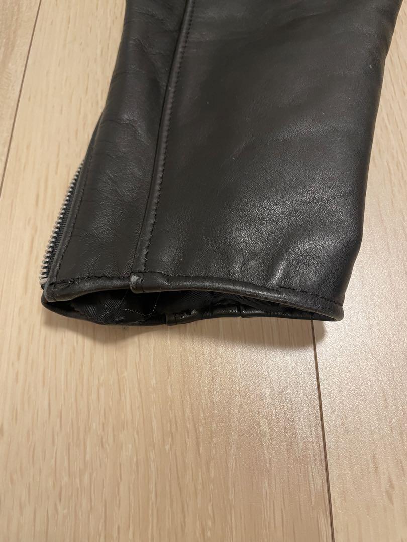 Schott 34サイズ　黒 レザー シングルライダースジャケット