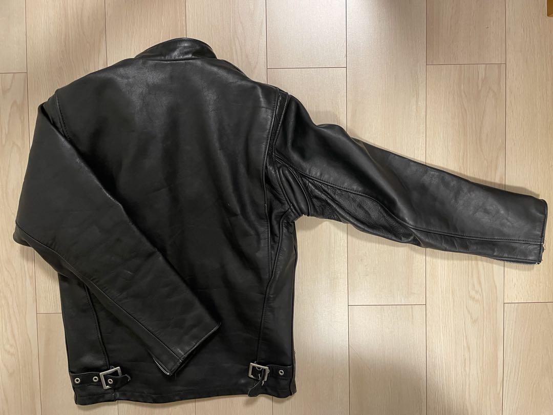 Schott 34サイズ　黒 レザー シングルライダースジャケット