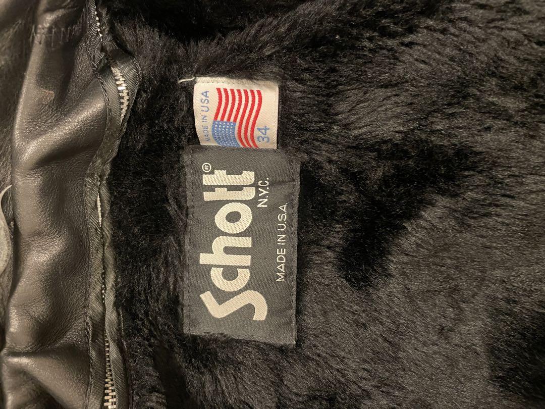 Schott 34サイズ　黒 レザー シングルライダースジャケット