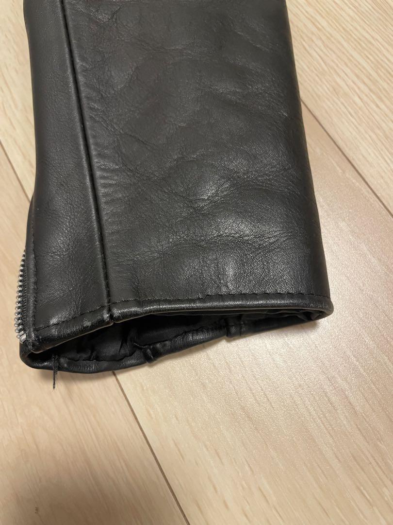 Schott 34サイズ　黒 レザー シングルライダースジャケット