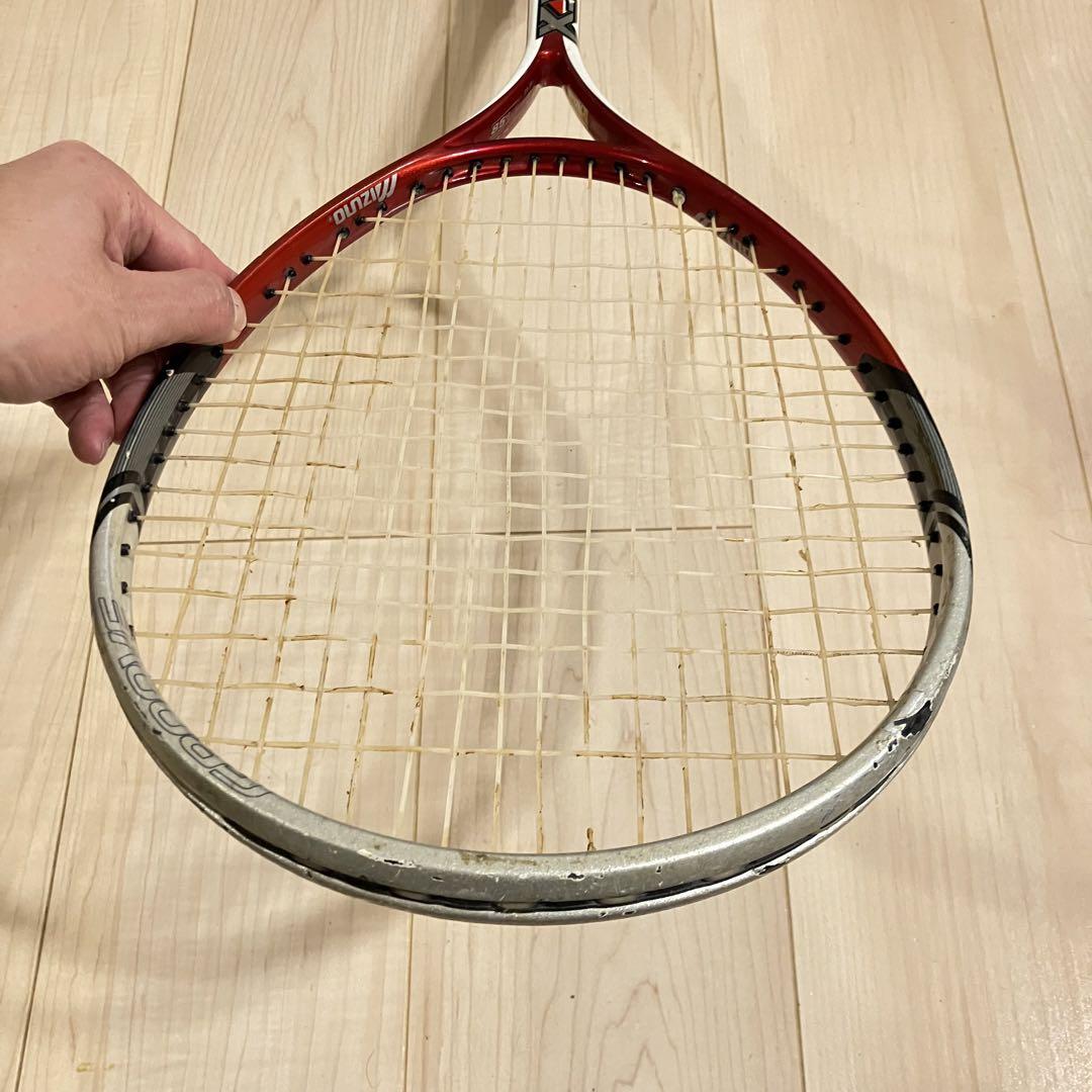 mizuno】ジスト XYST ZZ ソフトテニスラケット 赤 ミズノ - メルカリ