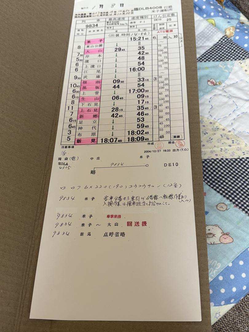 ゆうゆうサロン岡山号スタフ運転士時刻表 - メルカリ
