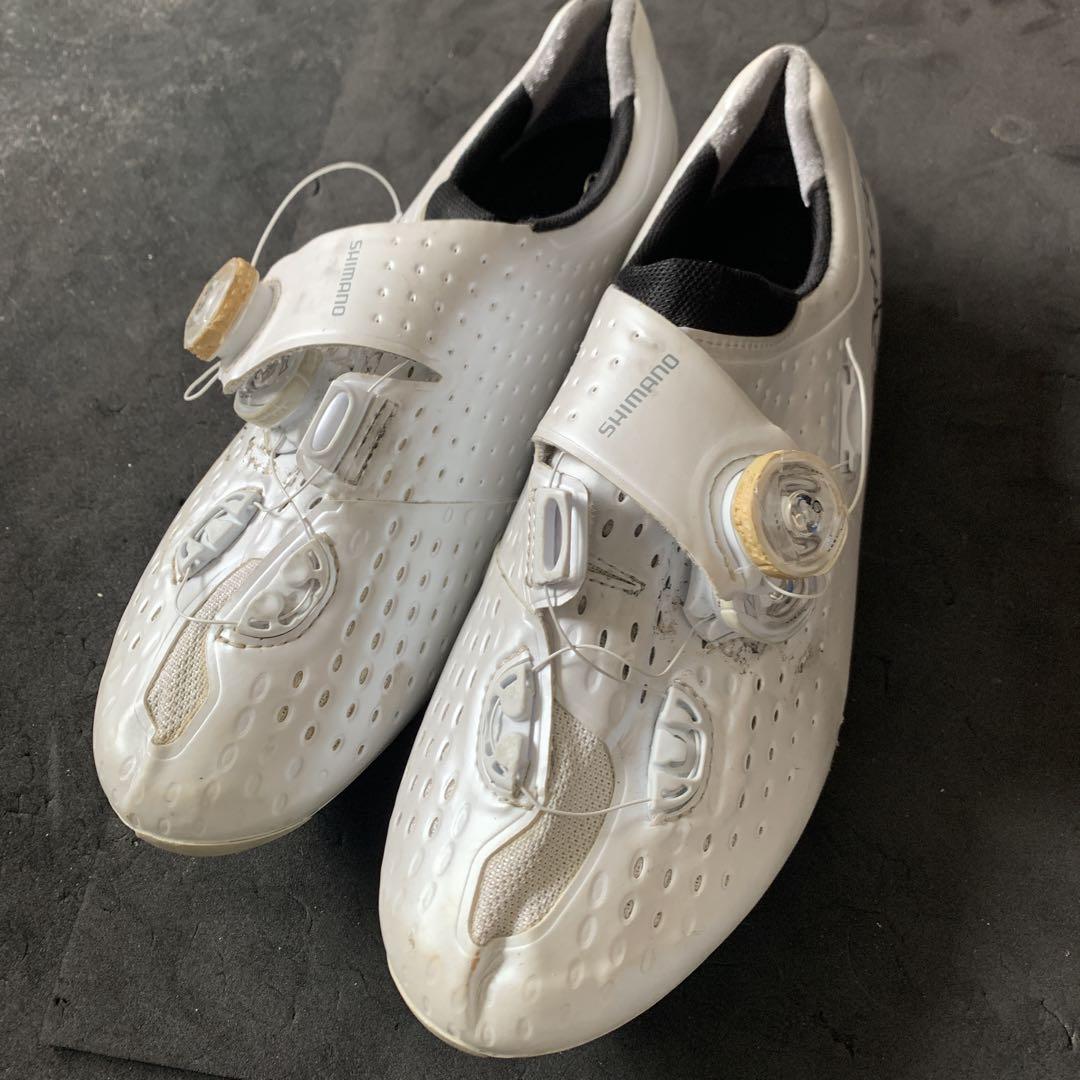 SHIMANO S-PHYRE ホワイト シューズ RC9 - メルカリ