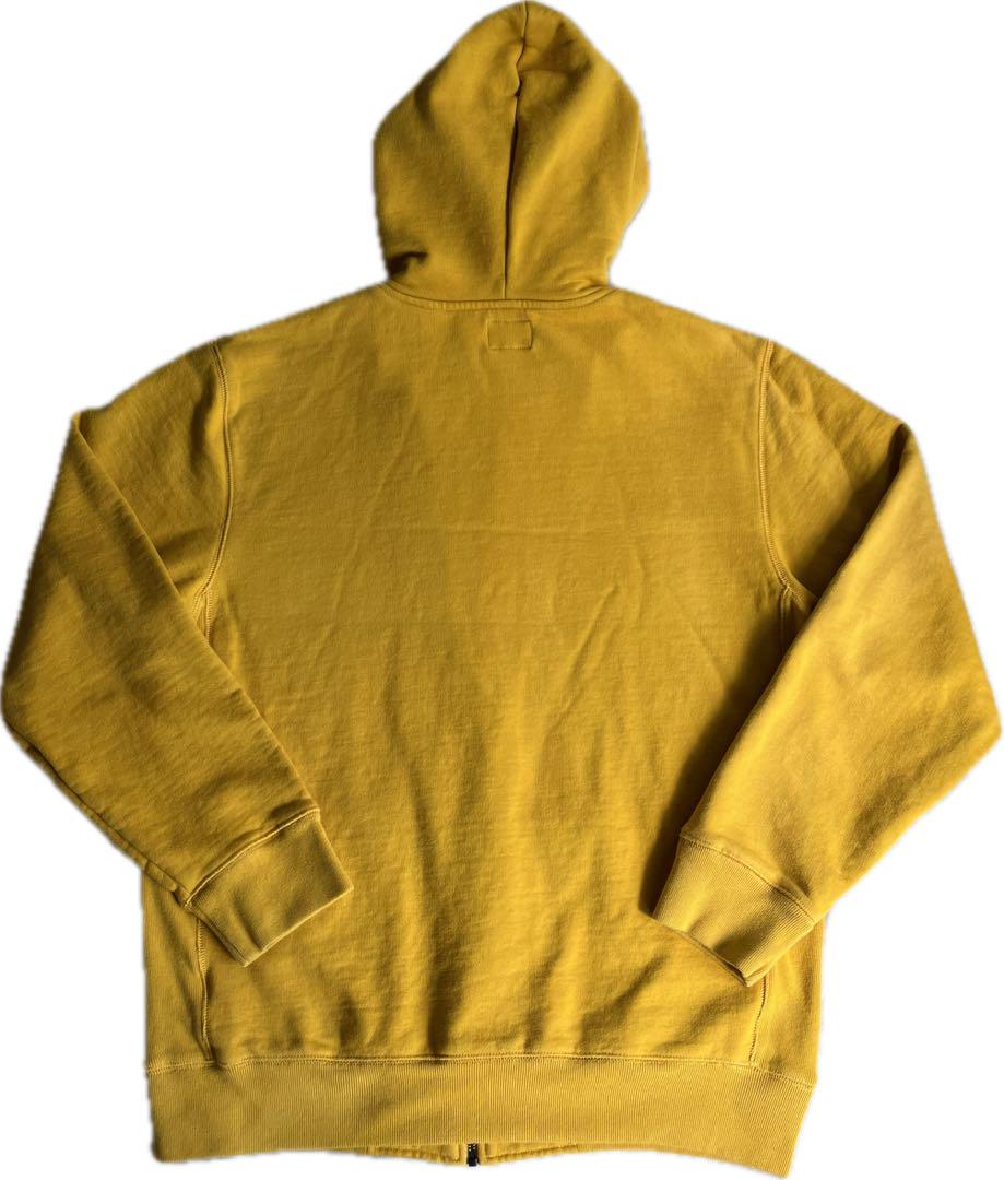 “ジップアップ” old stussy Reverse Weave パーカー 黄 画像6