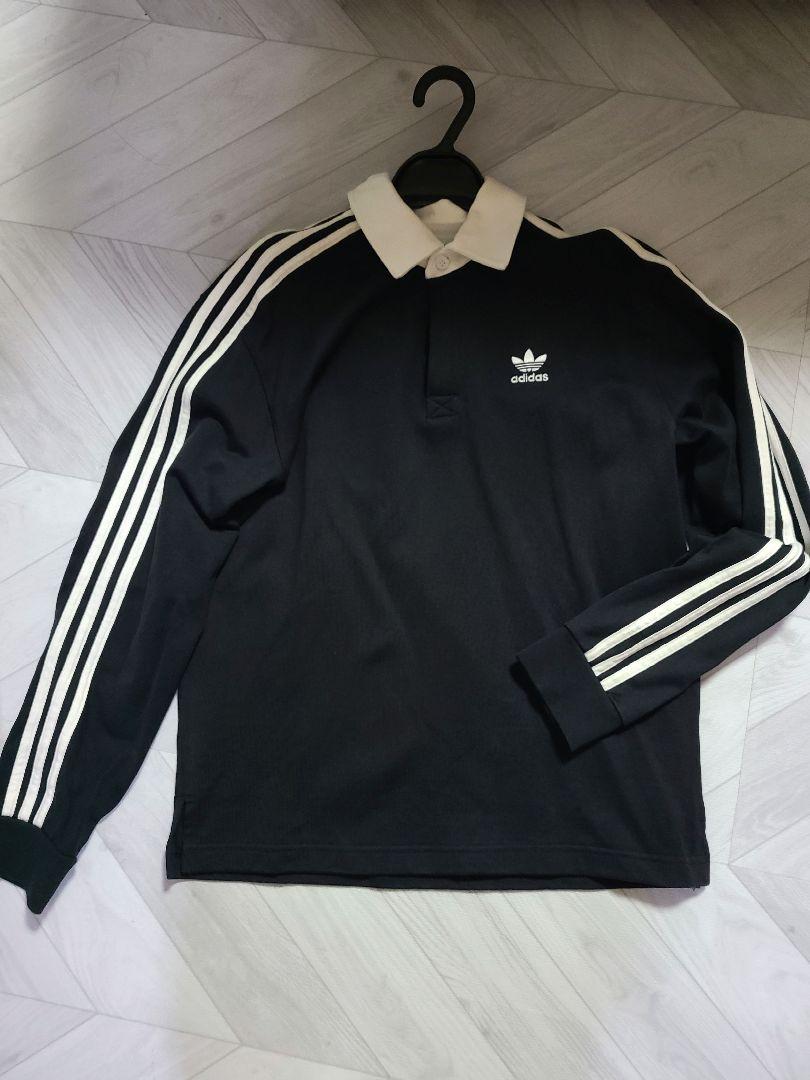 美品】adidas　常田大希着用　アディダス　カラーラグビーポロシャツ　ブラック