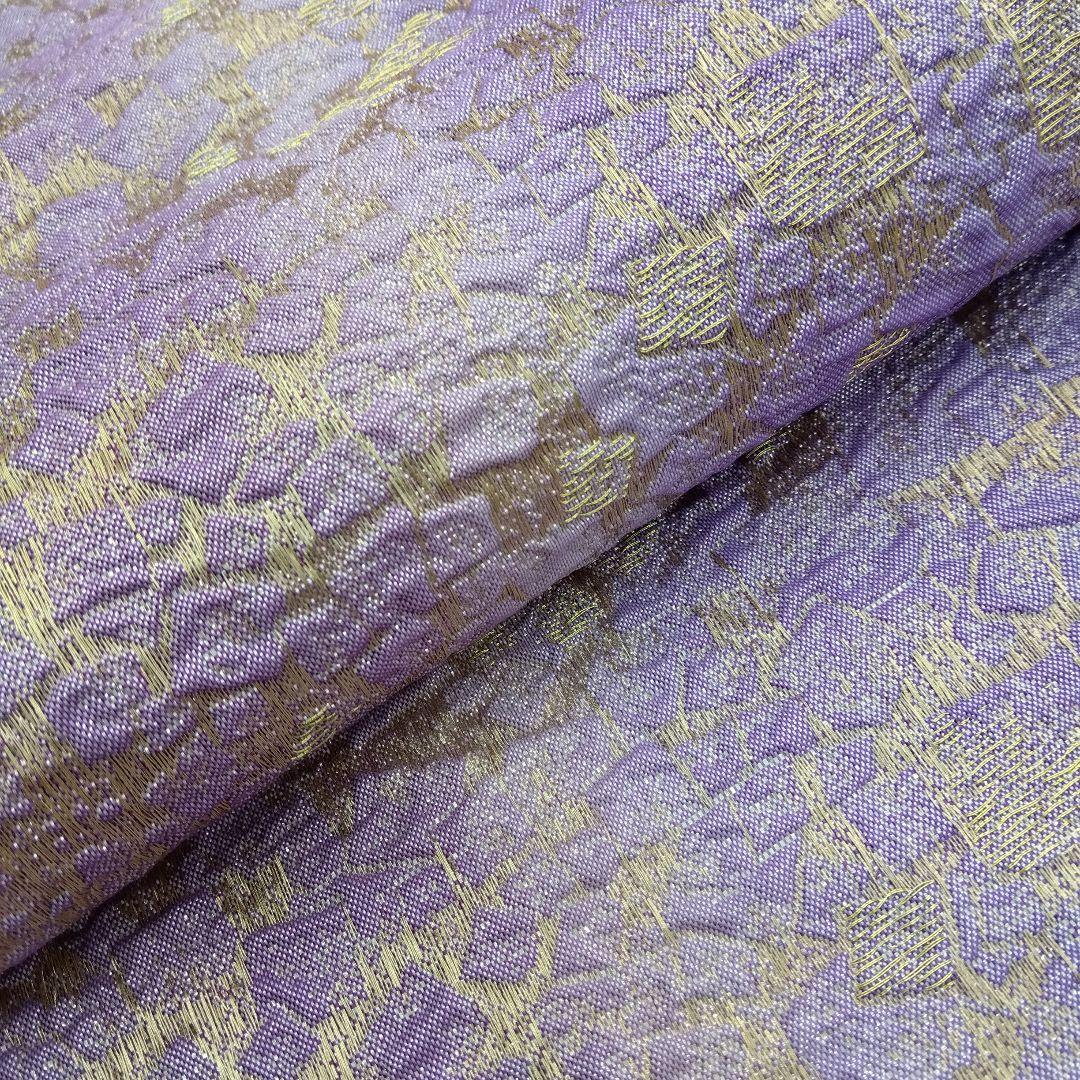 スペシャル特典 袋帯 膨れ織 金通し 色紙散らし 全通 24M322f 着物・浴衣