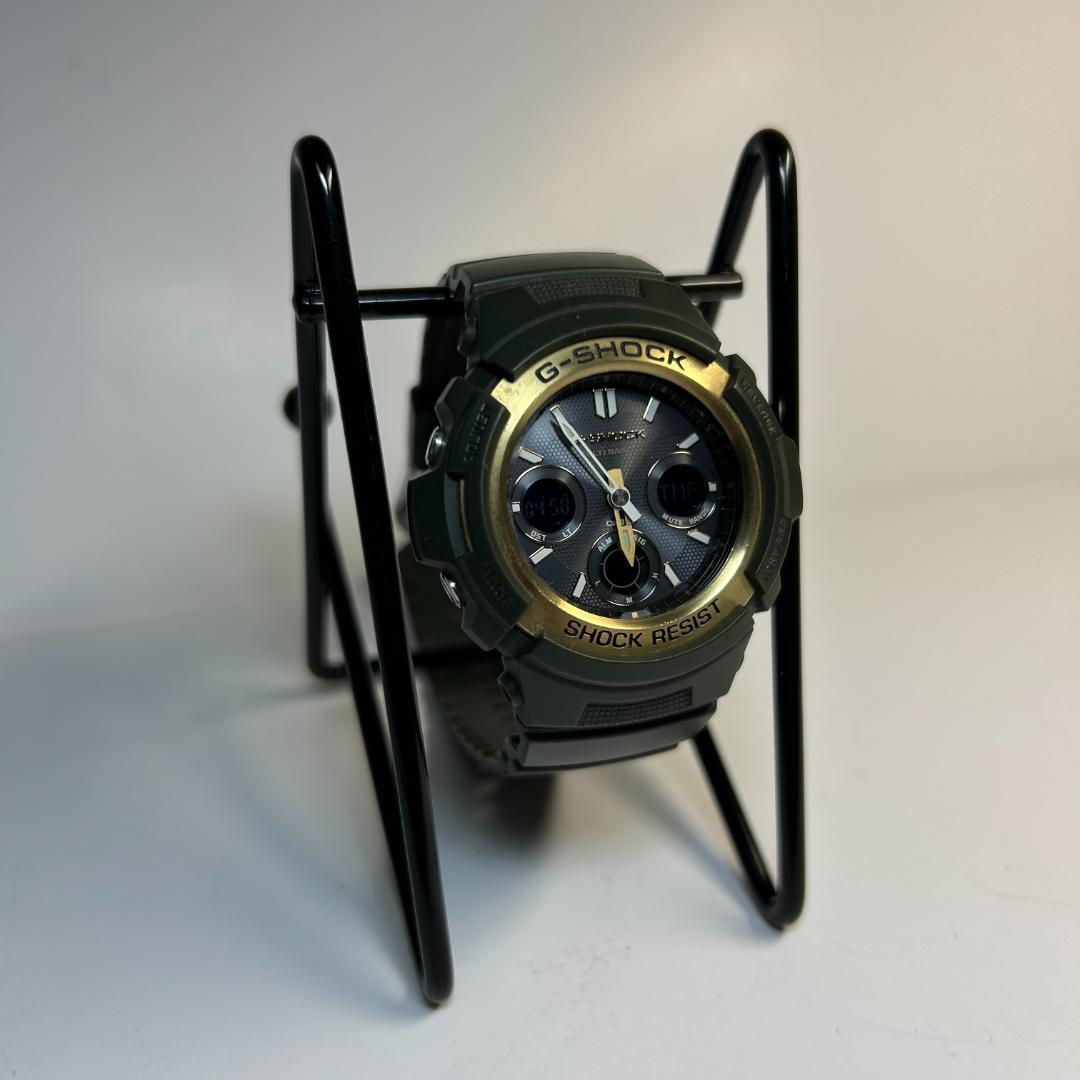 廃番レア G-SHOCK AWG-M100A-3AJF カーキ×ゴールド